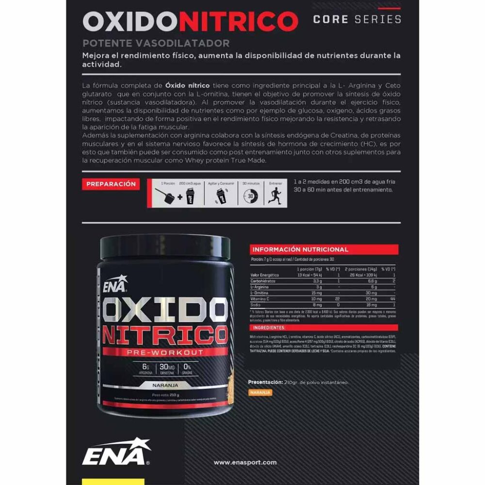 Óxido Nítrico 210g ENA