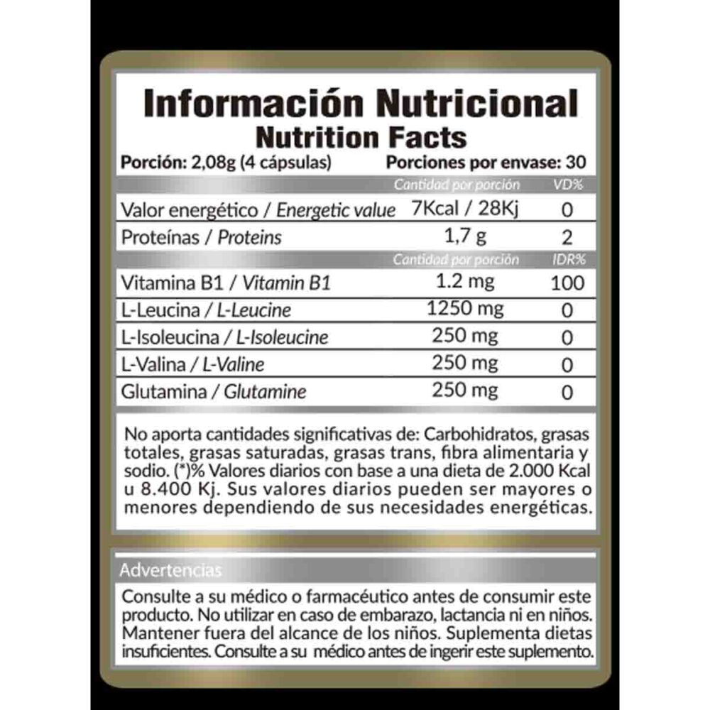 BCAA 2000 120c Gold Nutrition