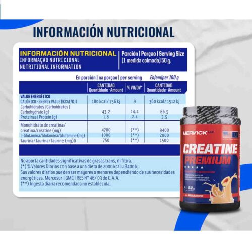 Creatina Premium 1kg Mervick