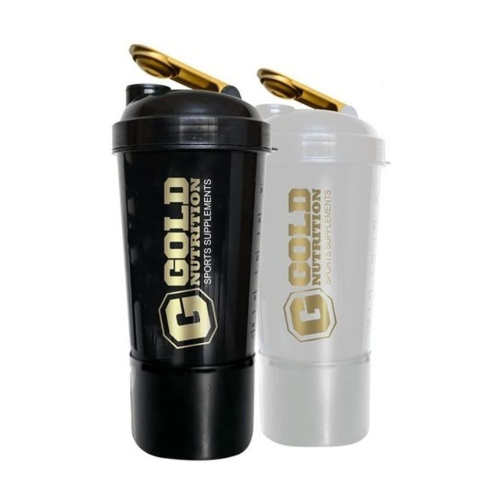 Shaker Blanco y Negro 600cc Gold Nutrition