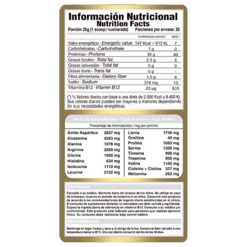 Vegetal Protein 2lb Gold Nutrition