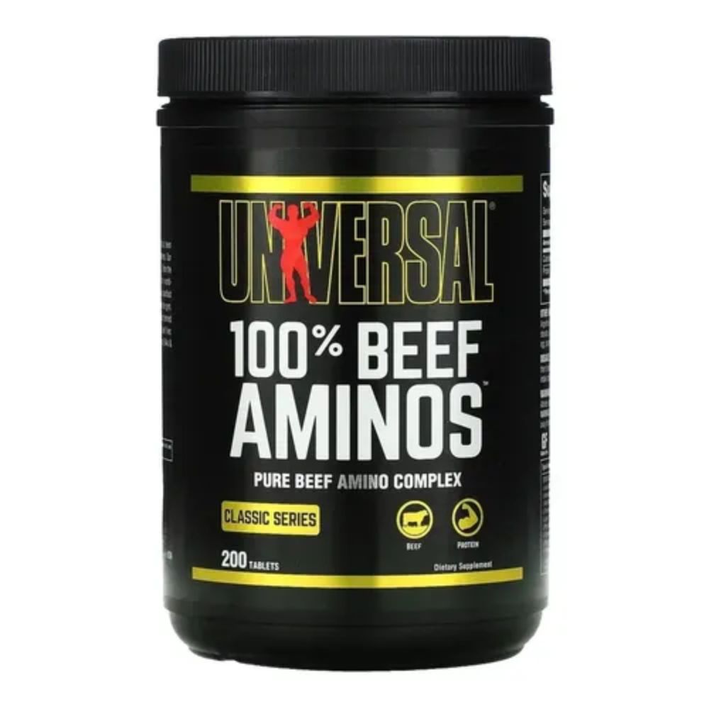 100% Beef Aminos 200tab Universal Nutrition