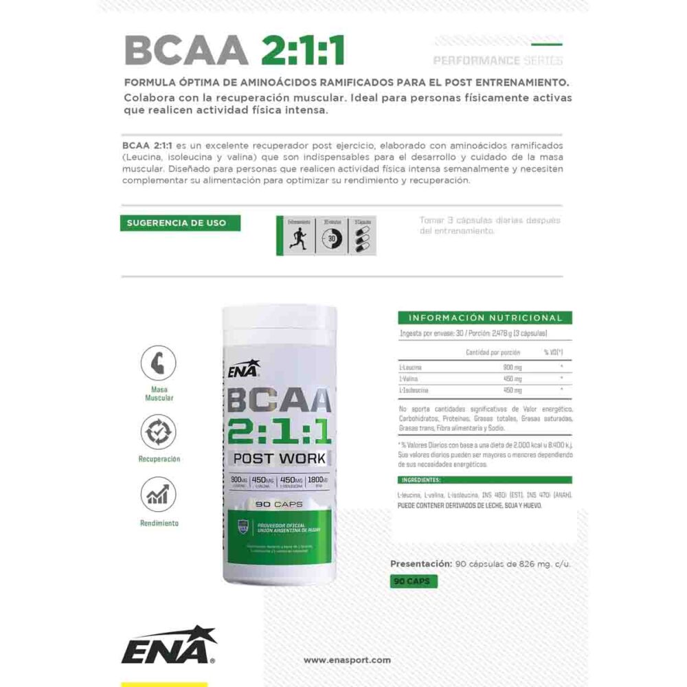 Bcaa 2:1:1 90c ENA