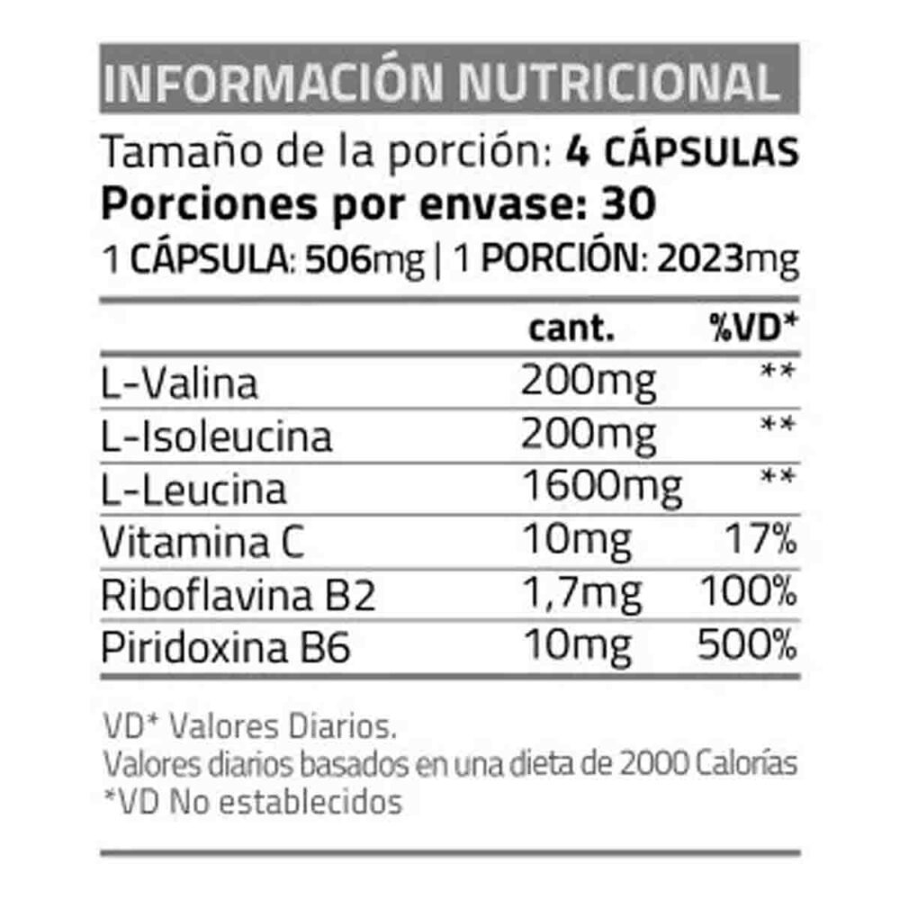 Bcaa 2000 120c Star Nutrition