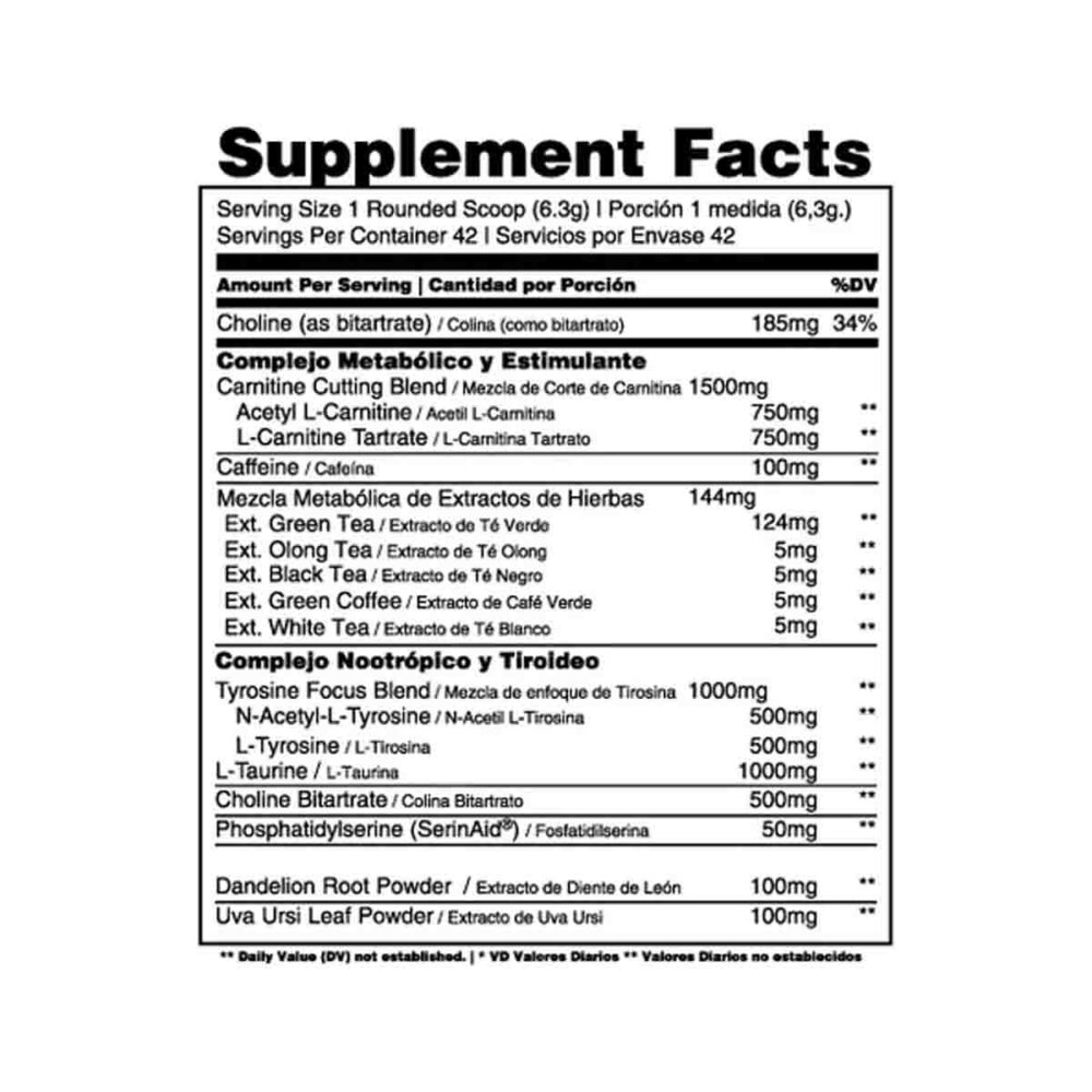 Animal Cuts 265g Universal Nutrition