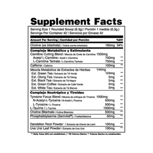 Animal Cuts 265g Universal Nutrition