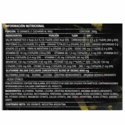 L-Glutamina 250g Max Force