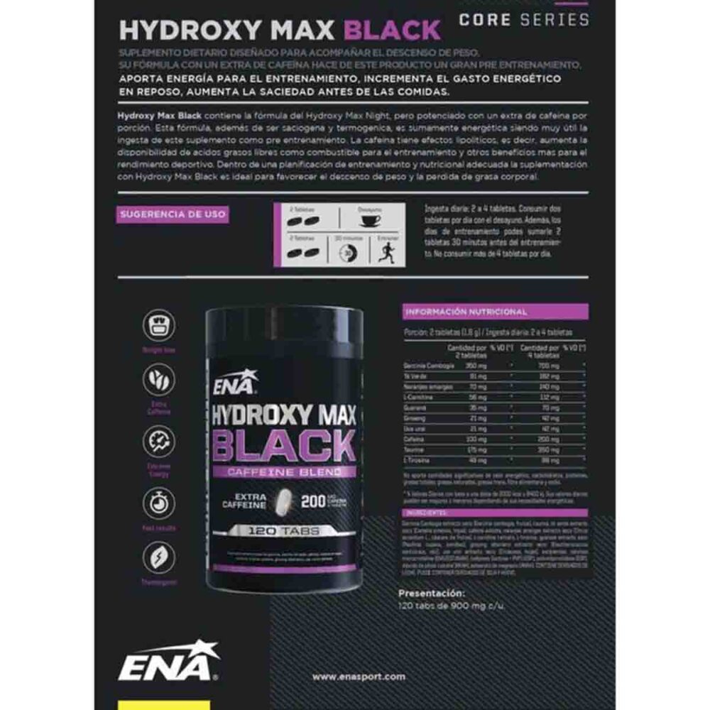 Hydroxy Max Black 120c ENA