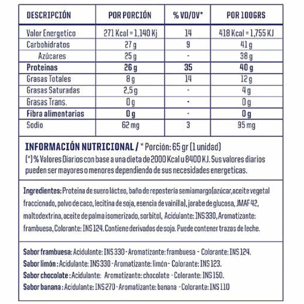 Whey Protein Bar 65g Mervick