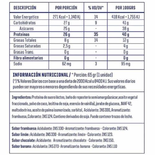 Whey Protein Bar 65g Mervick