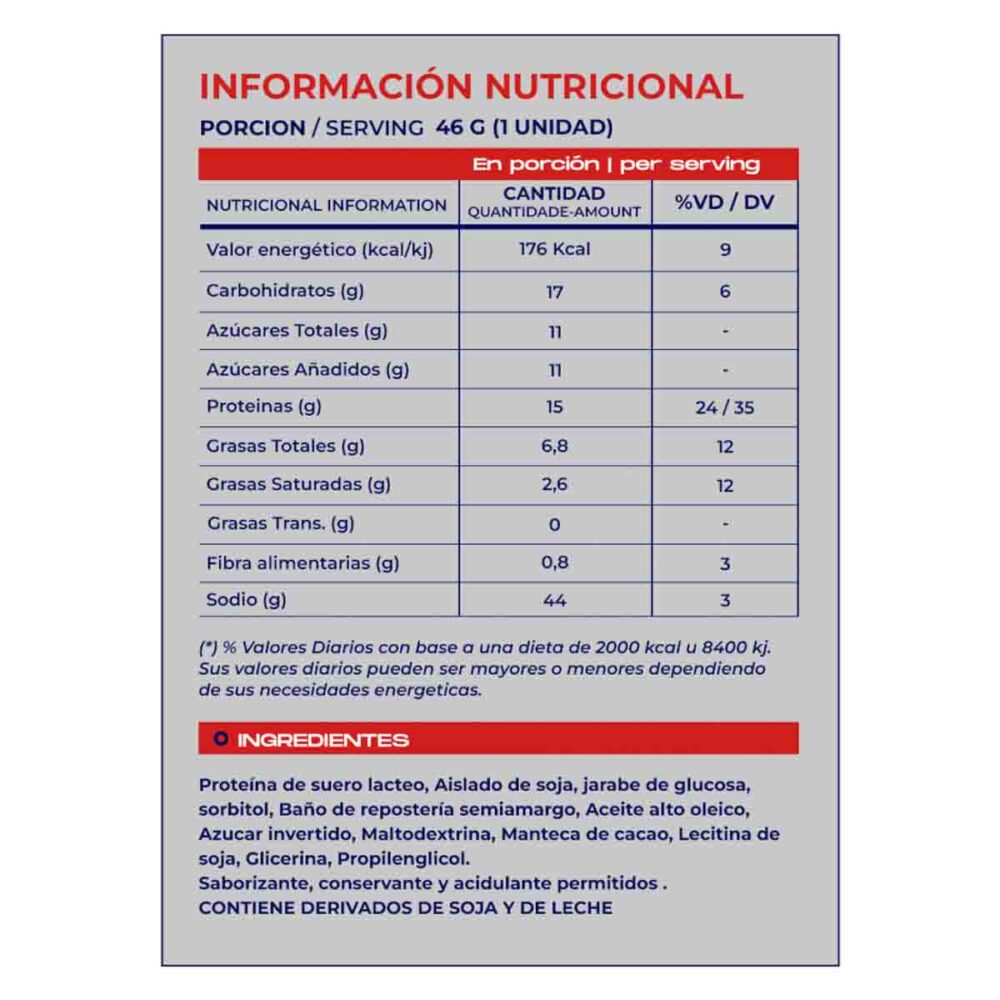 Whey Protein Bar 46g Mervick