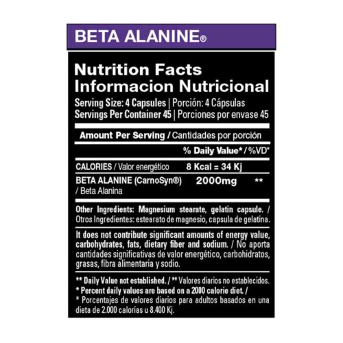 Beta Alanine 180c Xtrenght