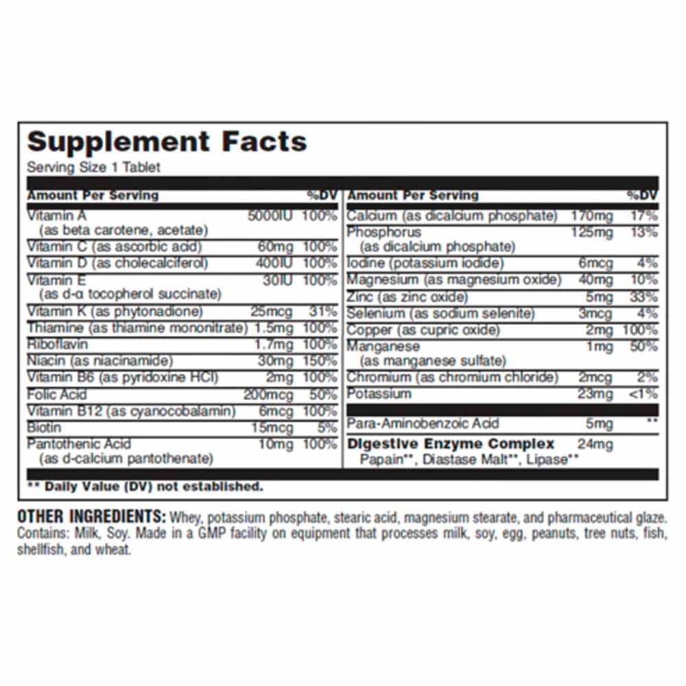Daily Formula Multivitamínico 100 tabletas Universal Nutrition