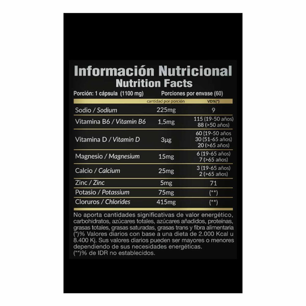 Electrolytes 60c Gold Nutrition