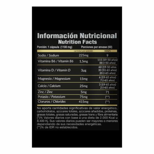 Electrolytes 60c Gold Nutrition
