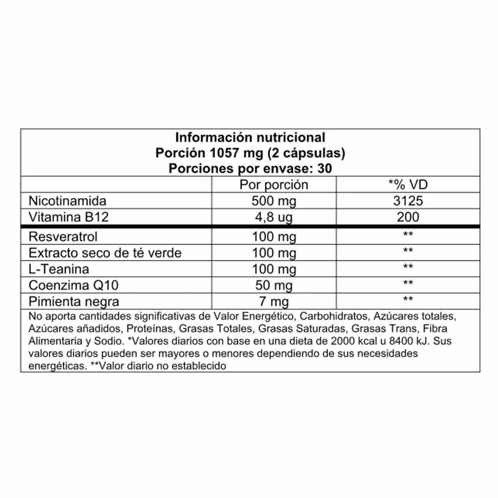 NAD + Resveratrol Complex 60c Vitatech