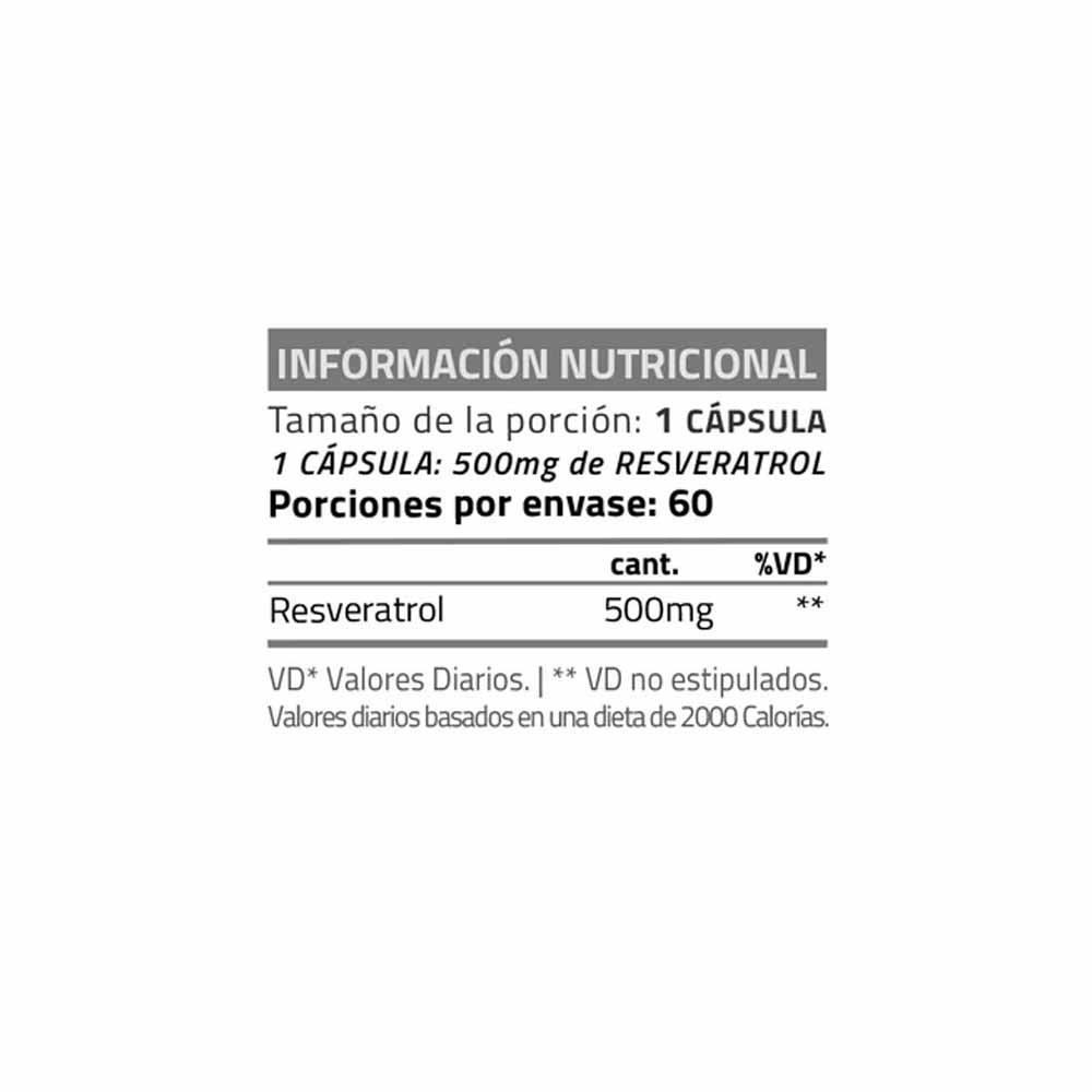 Resveratrol 500 60c Star Nutrition