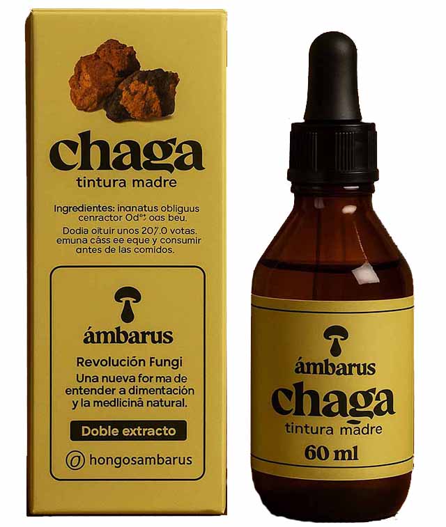 Chaga Tintura Madre 60mL Ámbarus