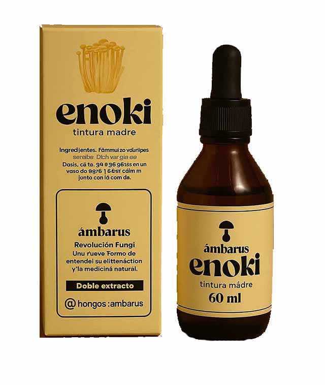 Enoki Tintura Madre 60mL Ámbarus