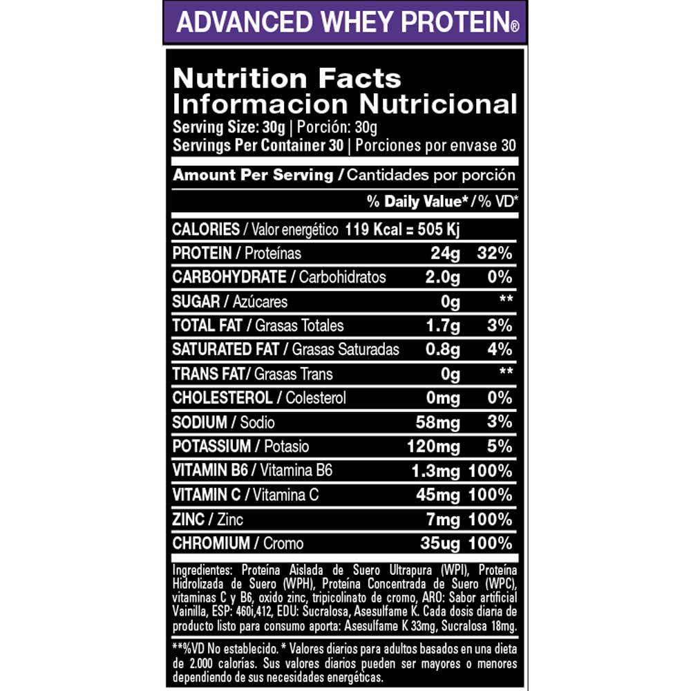 Advanced Whey Protein 2lb Xtrenght