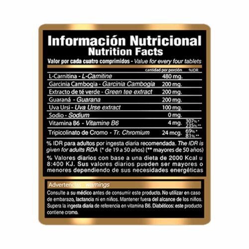 Lipoburn Hardcore 120tabs Gold Nutrition