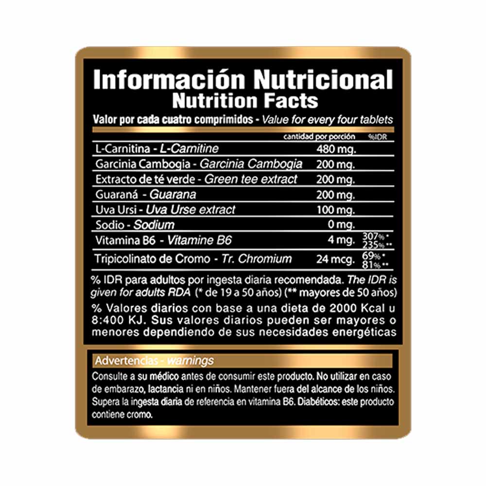 Lipoburn Hardcore 120tabs Gold Nutrition