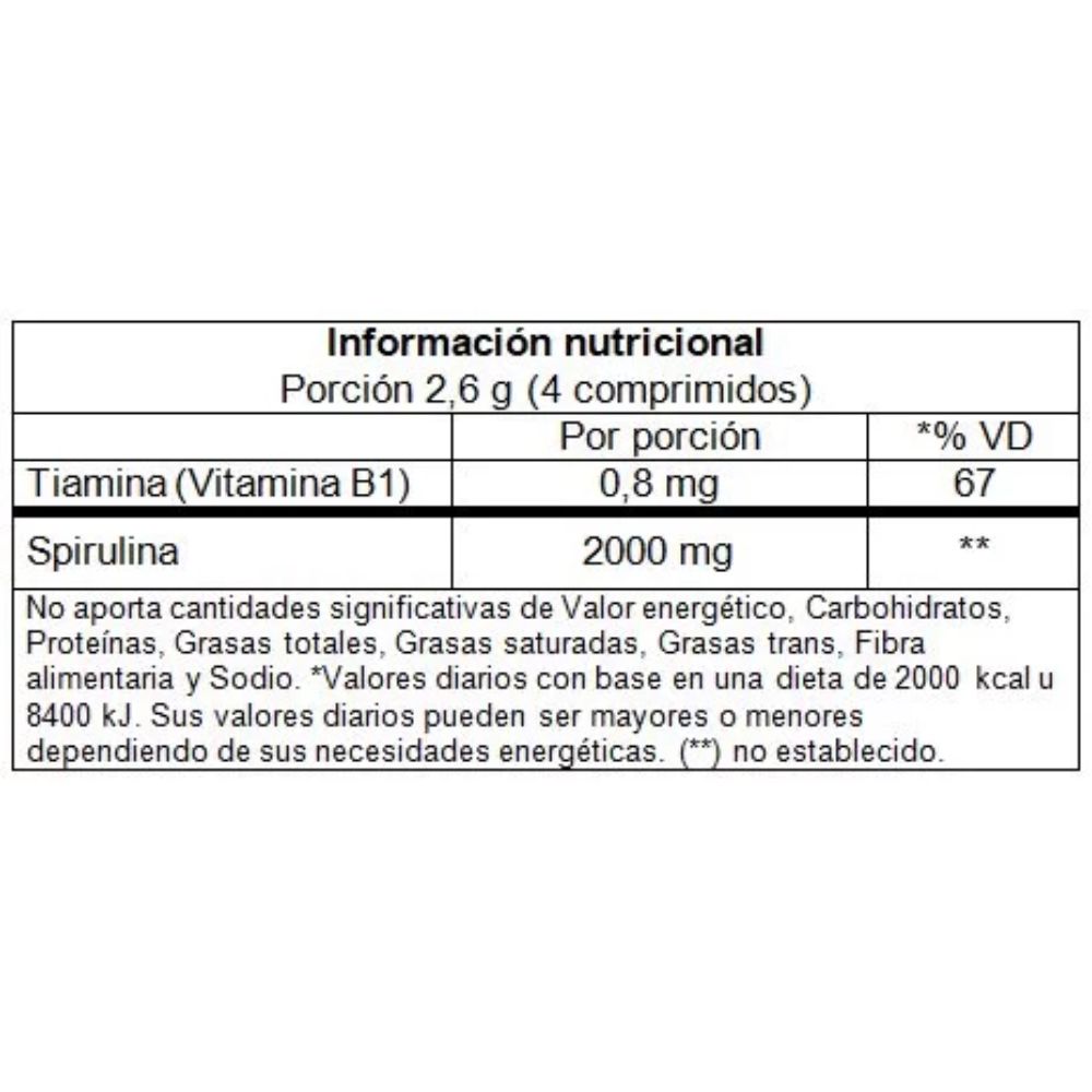 Spirulina 60c Vitatech