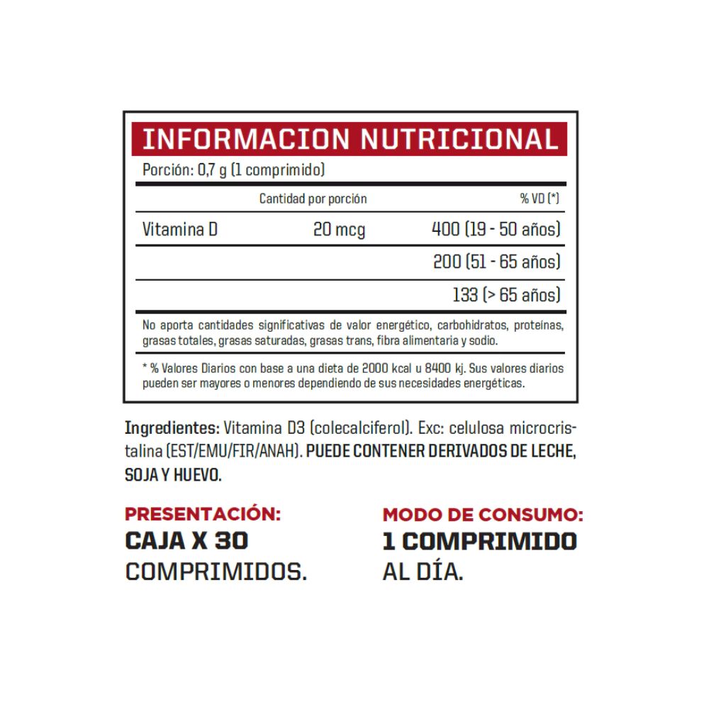 Vitamina D 30c Natuliv