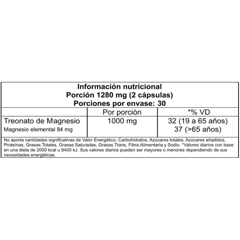 Treonato de Magnesio 60c Vitatech