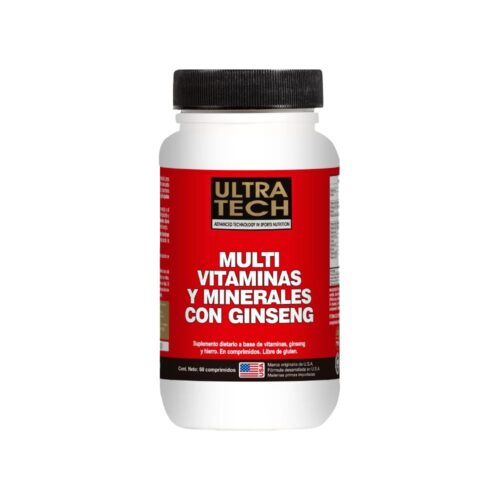 Multi vitaminas y minerales con Ginseng Ultratech 60c