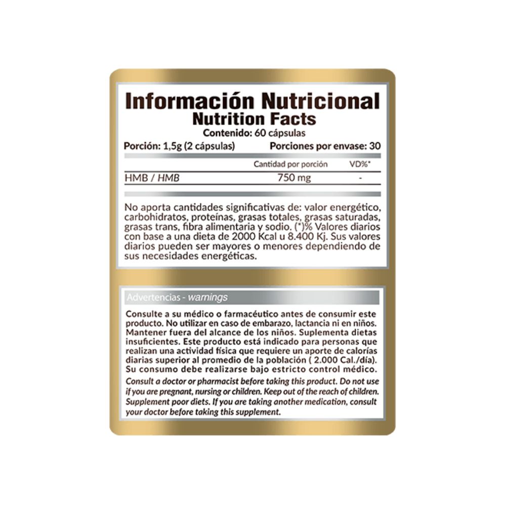 Hmb 60c Gold Nutrition